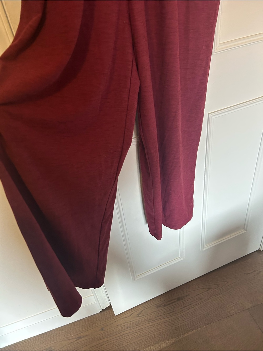 4/$25 sleeveless V-Neck Jumpsuit in Burgundy - Picture 3 of 4